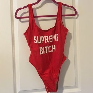 Red & white MTTM One piece