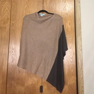 Wool cashmere feather light poncho so soft no itch