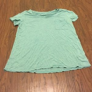 Teal short sleeve shirt