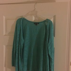 Blue Crochet Cardigan