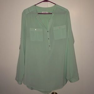 Light mint green blouse