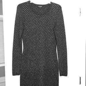 Long sleeve mini dress