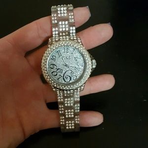 Clear BKE glitz watch