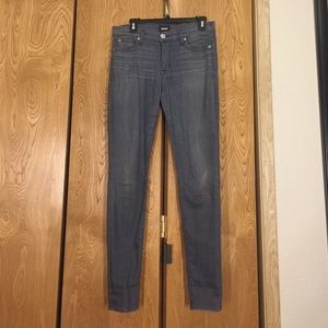 Gray Hudson skinny midrise jeans sz 27