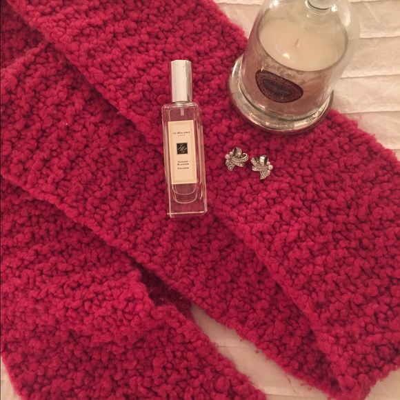 Banana republic pink chunky knit scarf