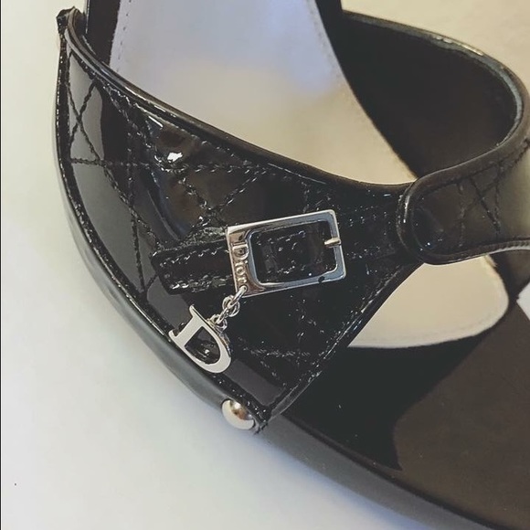 Christian Dior Bk Patent Leather Platform - Picture 2 of 3