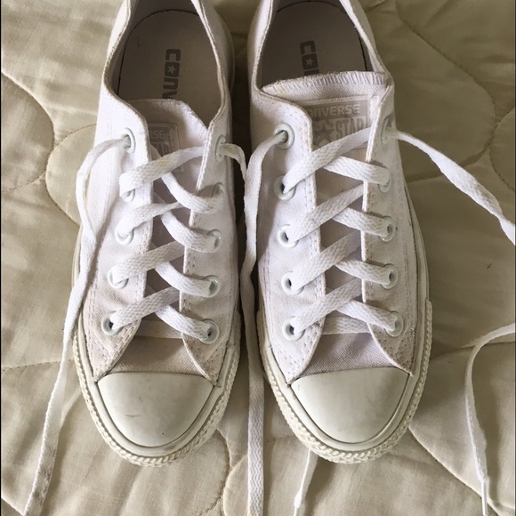 All White Converse - Picture 2 of 4