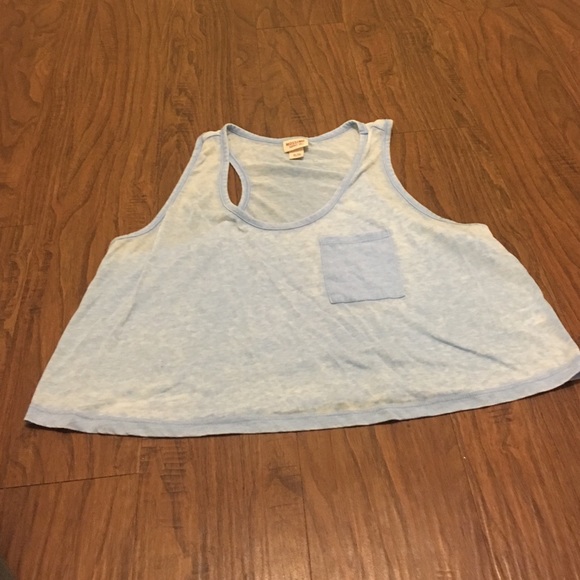 Blue crop top from target
