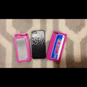*BUNDLE* 3 fun iPhone 5/5s/SE cases.