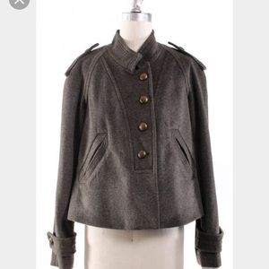 Rebecca Taylor olive/gray wool military jacket 2