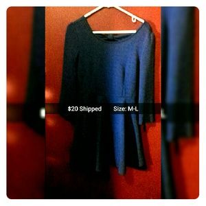 Blue dress with bow details