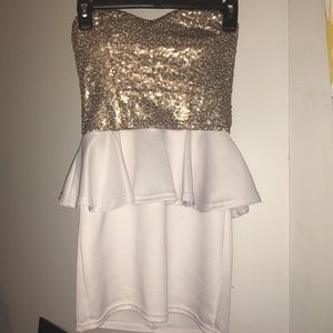 Gold / White Dress | Small