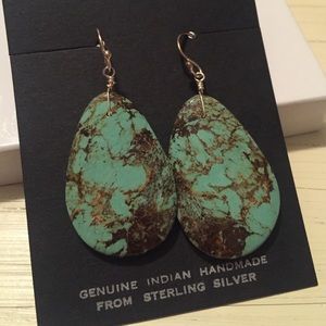 Genuine Indian Turquoise Earrings