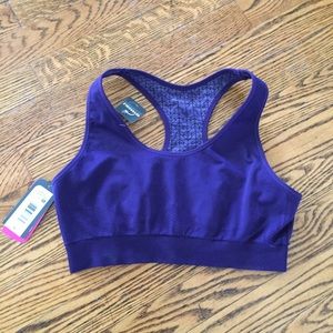 NWT MTA Sport Purple Reservable Sports Bra SZ. XL