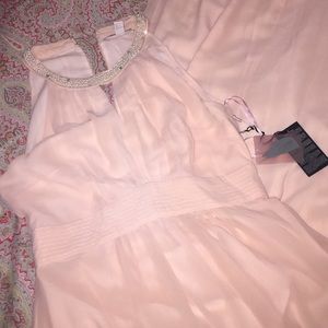 Floor length halter dress