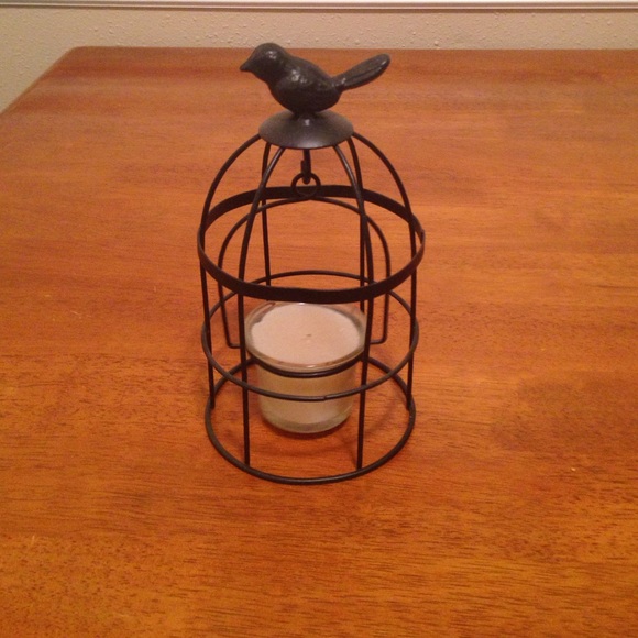 Hanging Candle Birdcage Holder