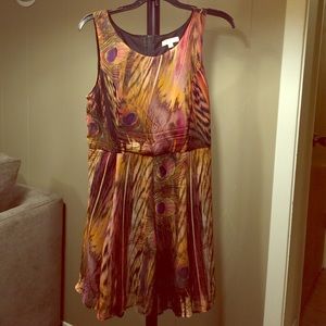 Peacock/Feather Dress - Size L