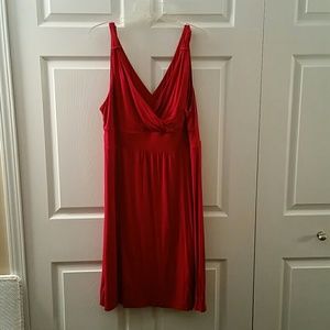 Hot Pink V-neck cozy casual dress