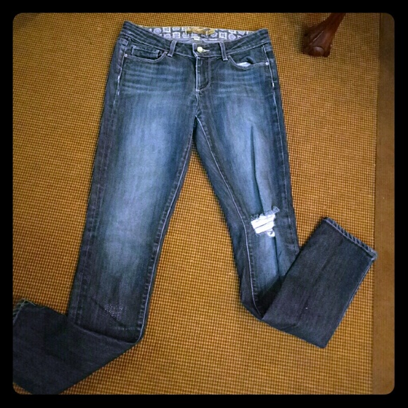 PAIGE Jeans Destroyed Denim  Skyline Skinny