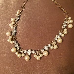 Jcrew pearl and crystal necklace
