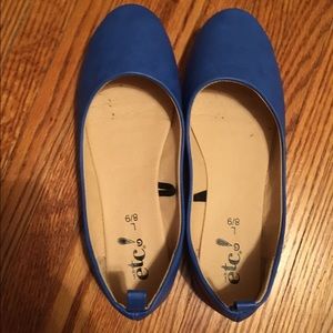 Royal blue flats size 8/9