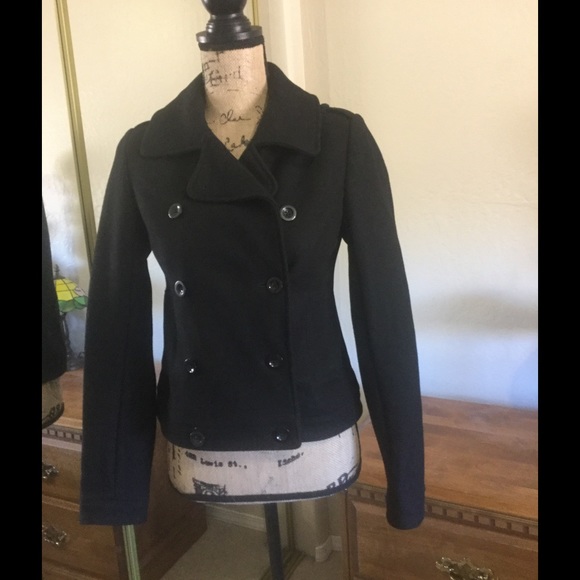 Old Navy black wool coat