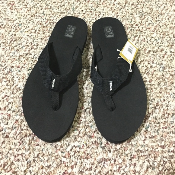 Teva Mush II Black flip flops