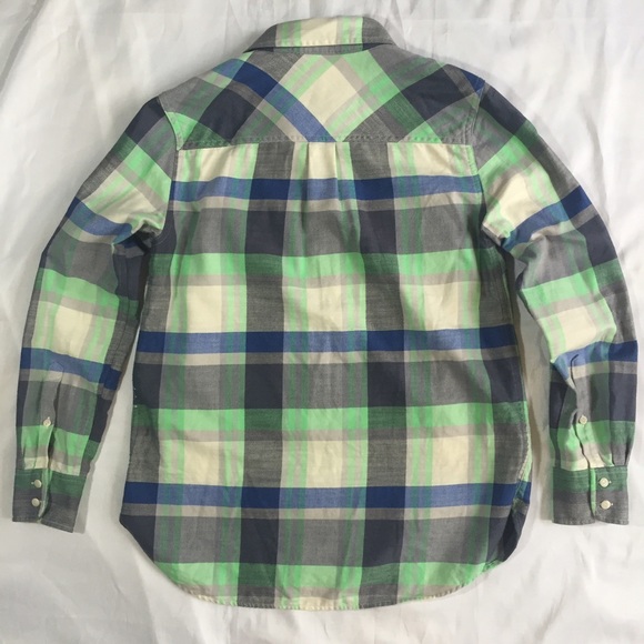 J. Crew // Boy Shirt in Flannel Plaid Button Down - Picture 3 of 4