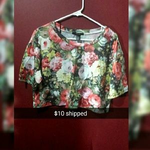 Floral crop top
