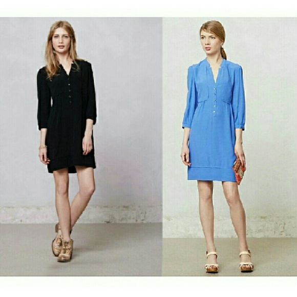 ANTHROPOLOGIE Maeve Taryn Black Shift Sz2