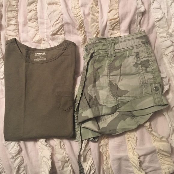 Muted Camo Abercrombie & Fitch shorts