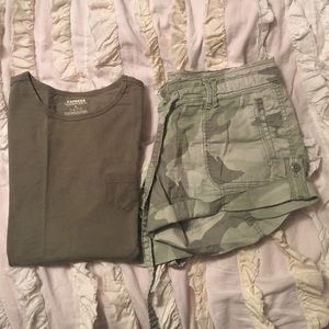 Muted Camo Abercrombie & Fitch shorts