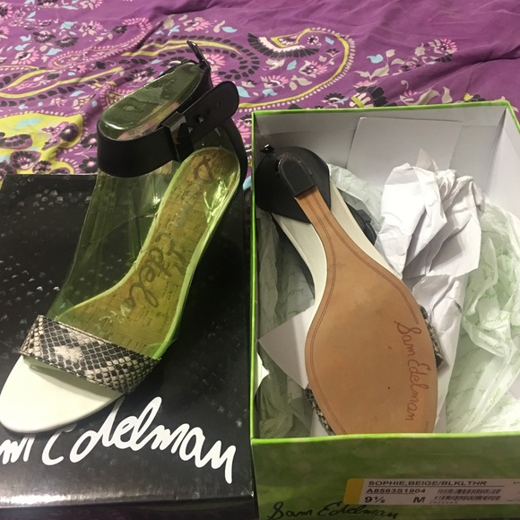 Sam Edelman Shoes - Sophie Beige/Black Leather