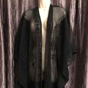 Guess Black Sheer Shoulder Cover up/Shawl