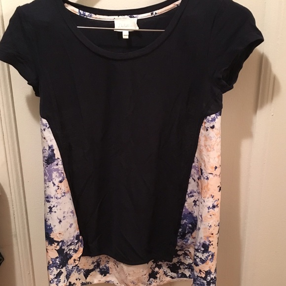 Anthropologie Deletta mixed media t shirt