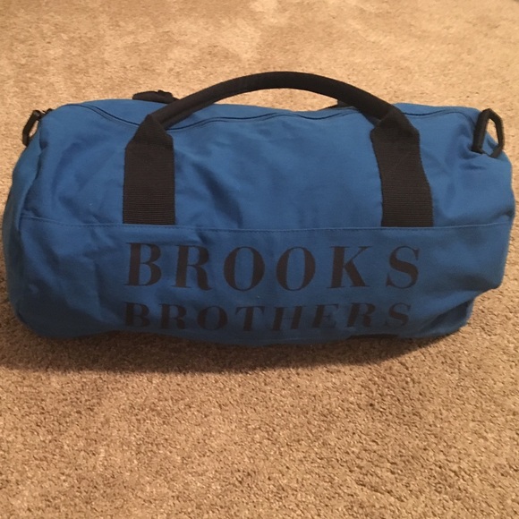 Brooks Brothers Duffel/ Weekend Bag Blue