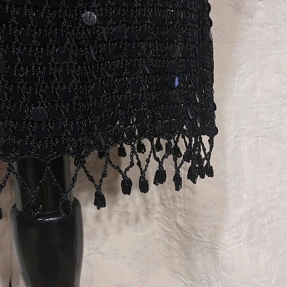 Sheer Sequin Dress / Swanky Swimsuit Cover-up S-M - Picture 5 of 6