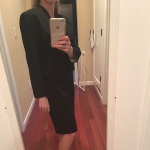 Ann Taylor Cropped Tuxedo Blazer