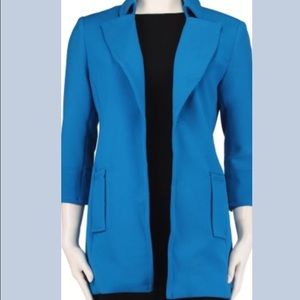 Carmen Marc Valvo Blue Blazer