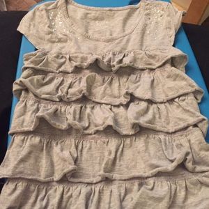Gray sequin Justice girl's dress size 12.