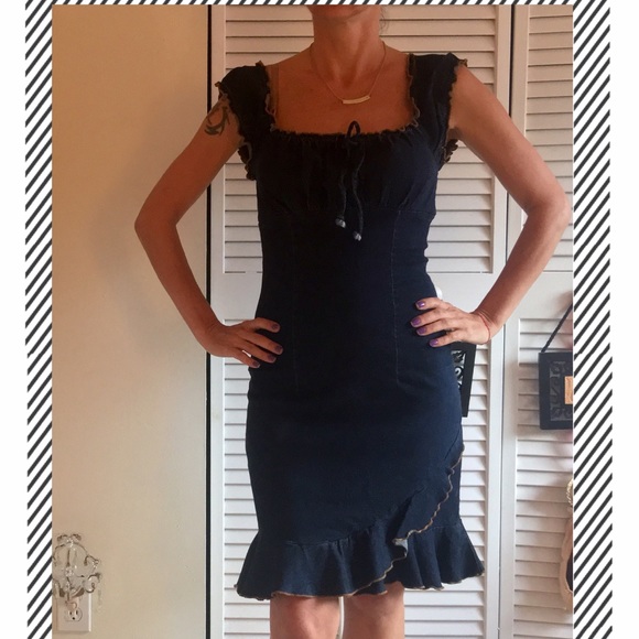 BLUE ASPHALT DENIM DRESS