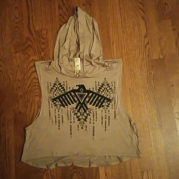Hooded muscle tank