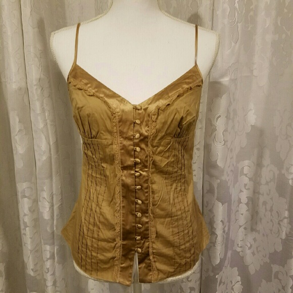 Bebe button down cami