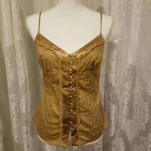 Bebe button down cami
