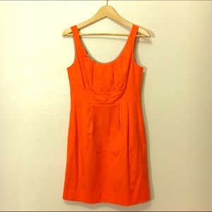 J. Crew Orange, knee length, timeless sun dress