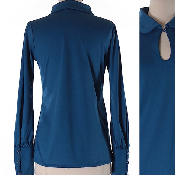 TULLE LONG SLEEVE TOP SIZE M - Picture 2 of 4