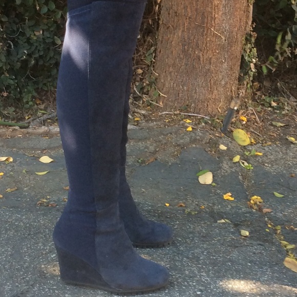 Navy Steve Madden Over The Knee Boots
