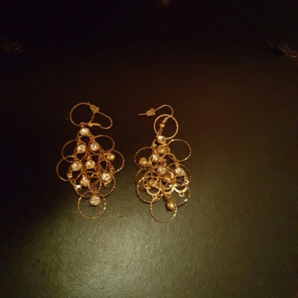 Gold earrings