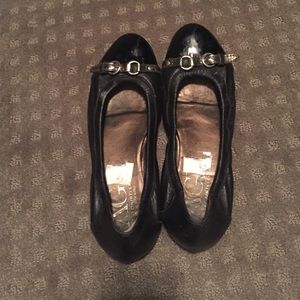 AGL black Italian flats