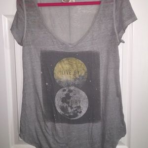Hollister love by the sun love by the moon shirt